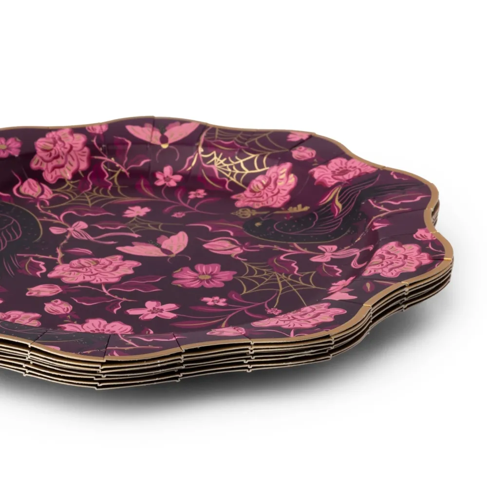Hot Bonjour Fete Vamp Romantic Elegant Dinner Plates