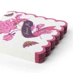 New Bonjour Fete Vamp Romantic Haunt Me Cocktail Napkins