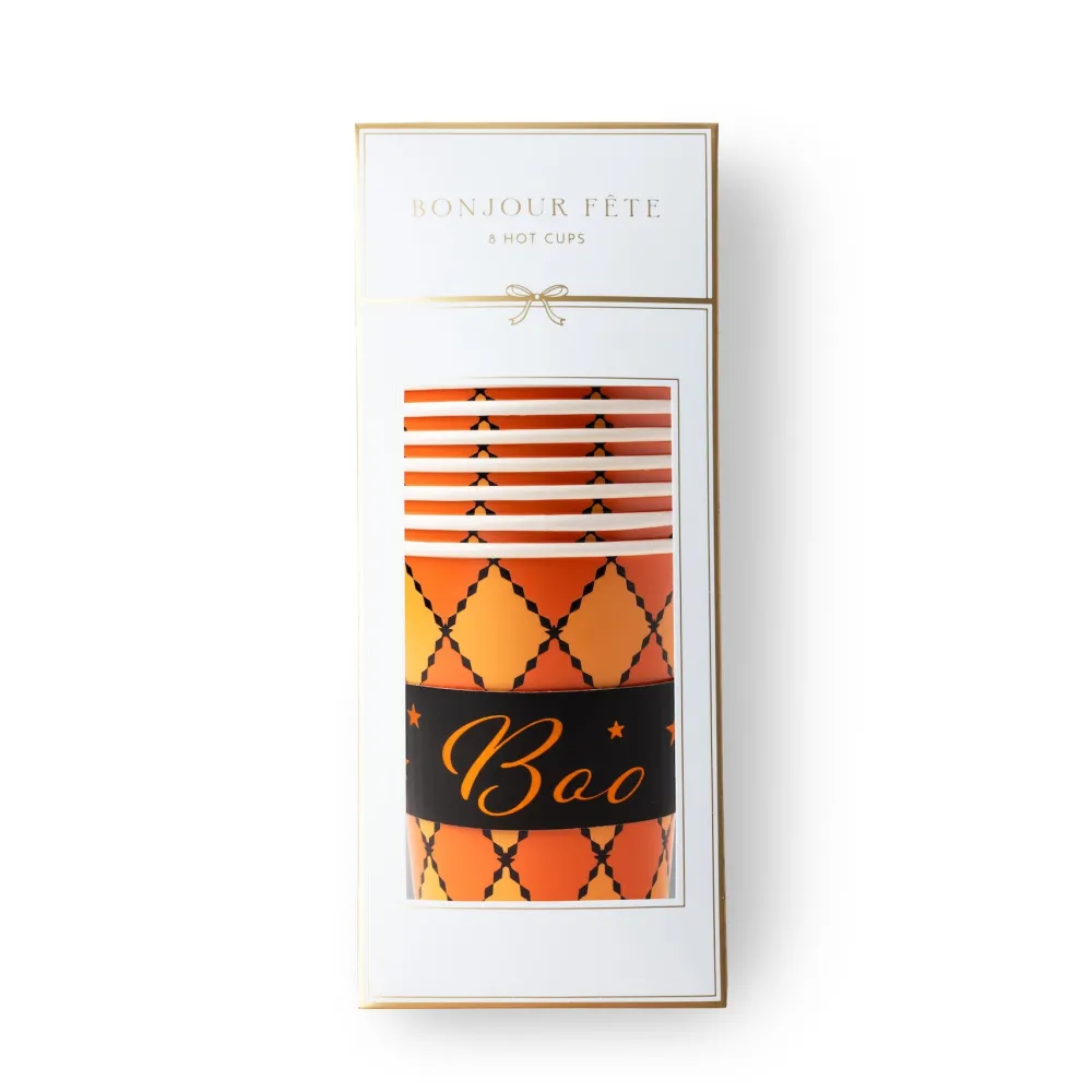 New Bonjour Fete Vintage Halloween Boo Hot Cups