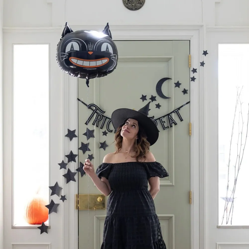 Hot My Mind’s Eye Vintage Halloween Cat Foil Balloon
