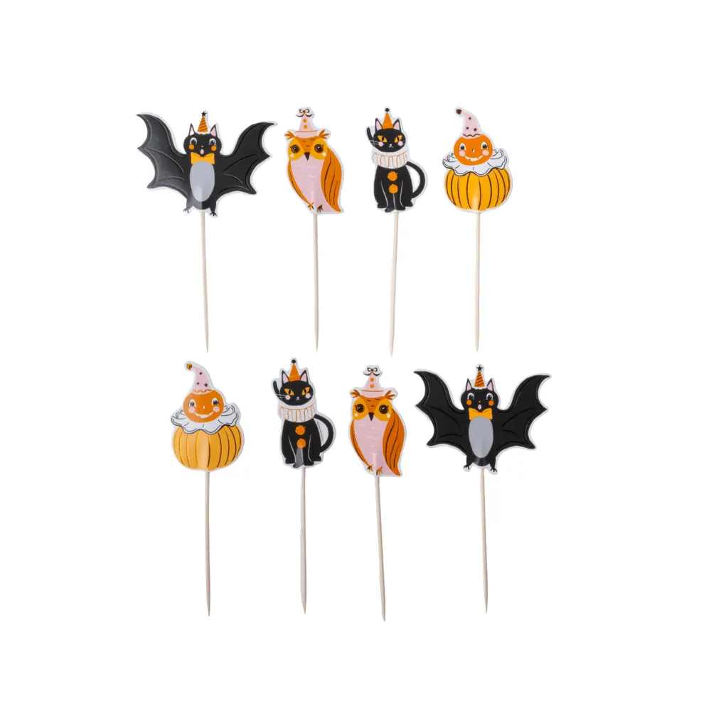 Clearance Bonjour Fete Vintage Halloween Character Cupcake Toppers