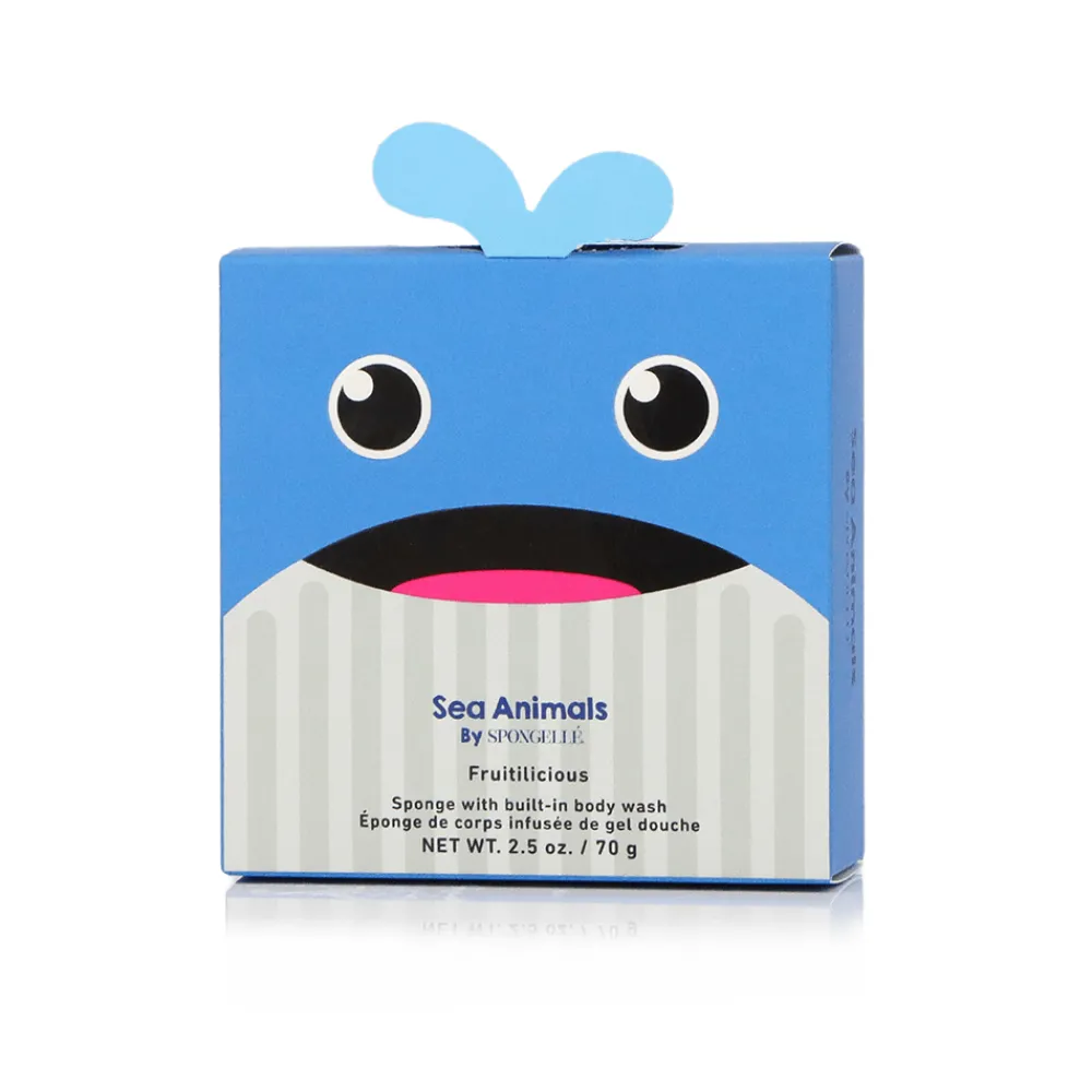 Hot Spongellé Walter Whale Shower Buffer Sponge