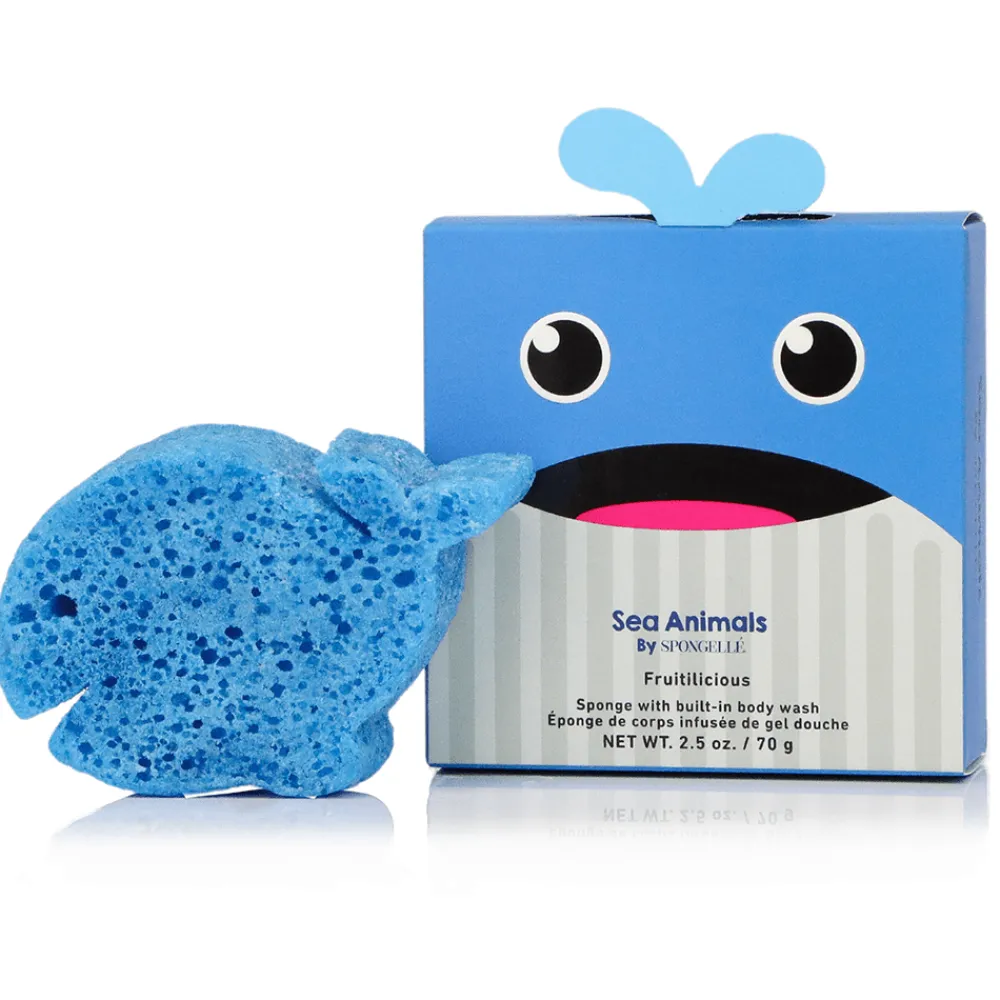 Hot Spongellé Walter Whale Shower Buffer Sponge