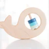 Bannor Toys Whale Wooden Baby Rattle