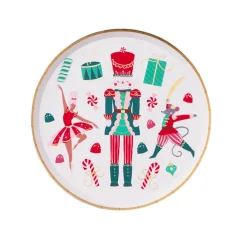 Bonjour Fete Whimsical Nutcracker Dessert Plates