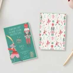 Online Bonjour Fete Whimsical Nutcracker Digital Party Invitation