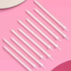 Hot xo, Fetti White Glitter Birthday Candles