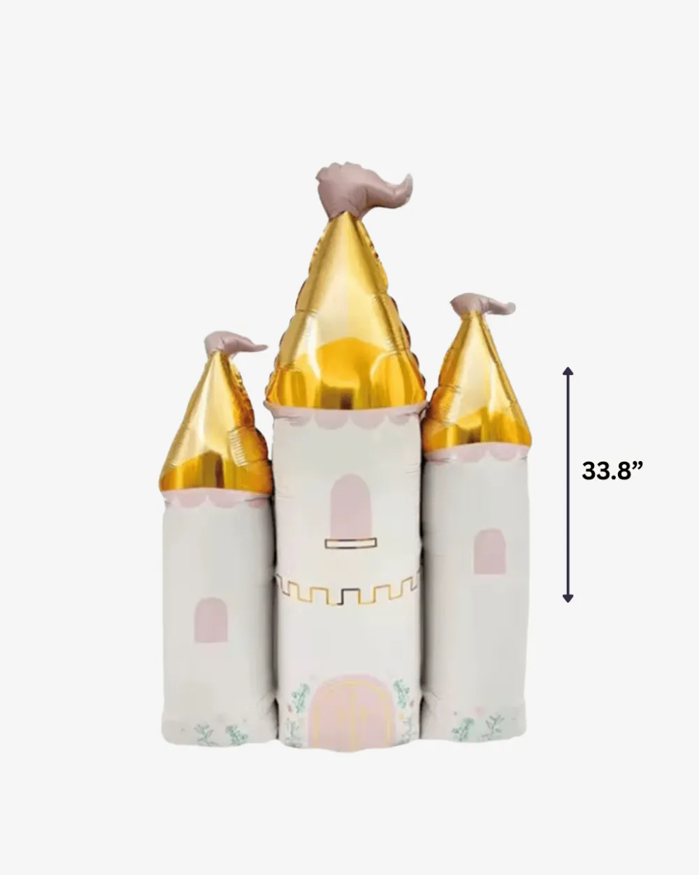 Hot Partybarco White & Gold Princess Castle Foil Balloon