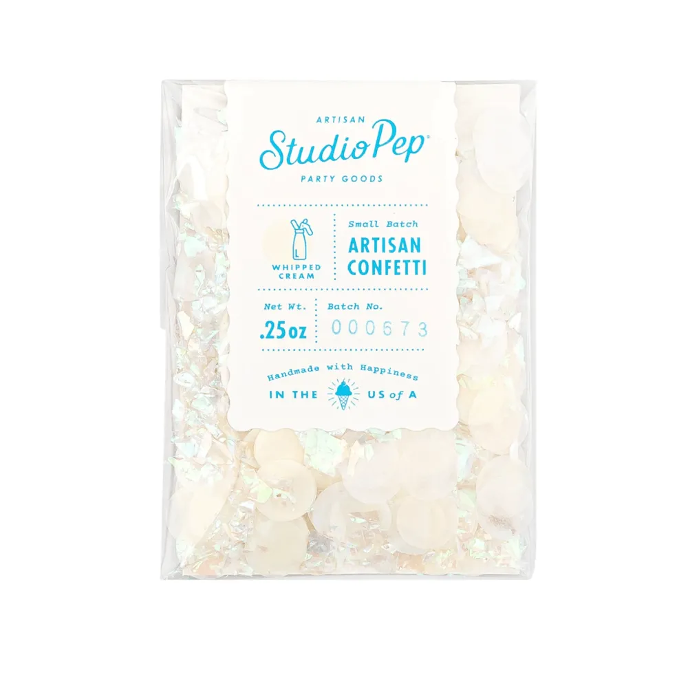 Online Studio Pep White Whipped Cream Artisan Confetti
