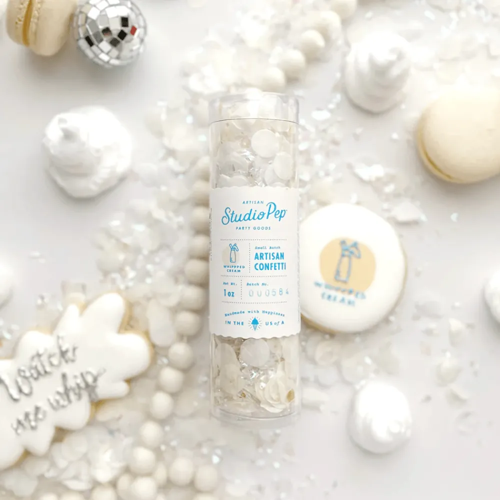 Online Studio Pep White Whipped Cream Artisan Confetti