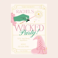 Best Bonjour Fete Wicked Digital Party Invitation