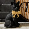 Two's Company Wicker Black Cat Decoration