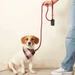Hot The Foggy Dog Wine Marine Rope Dog Leash