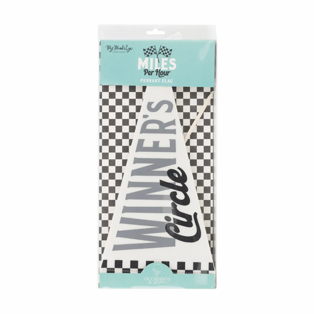 New My Mind’s Eye Winner's Circle Felt Pennant Flag