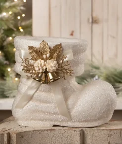 Bethany Lowe Designs, Inc. Winter White Santa Boot