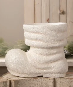 Bethany Lowe Designs, Inc. Winter White Santa Boot