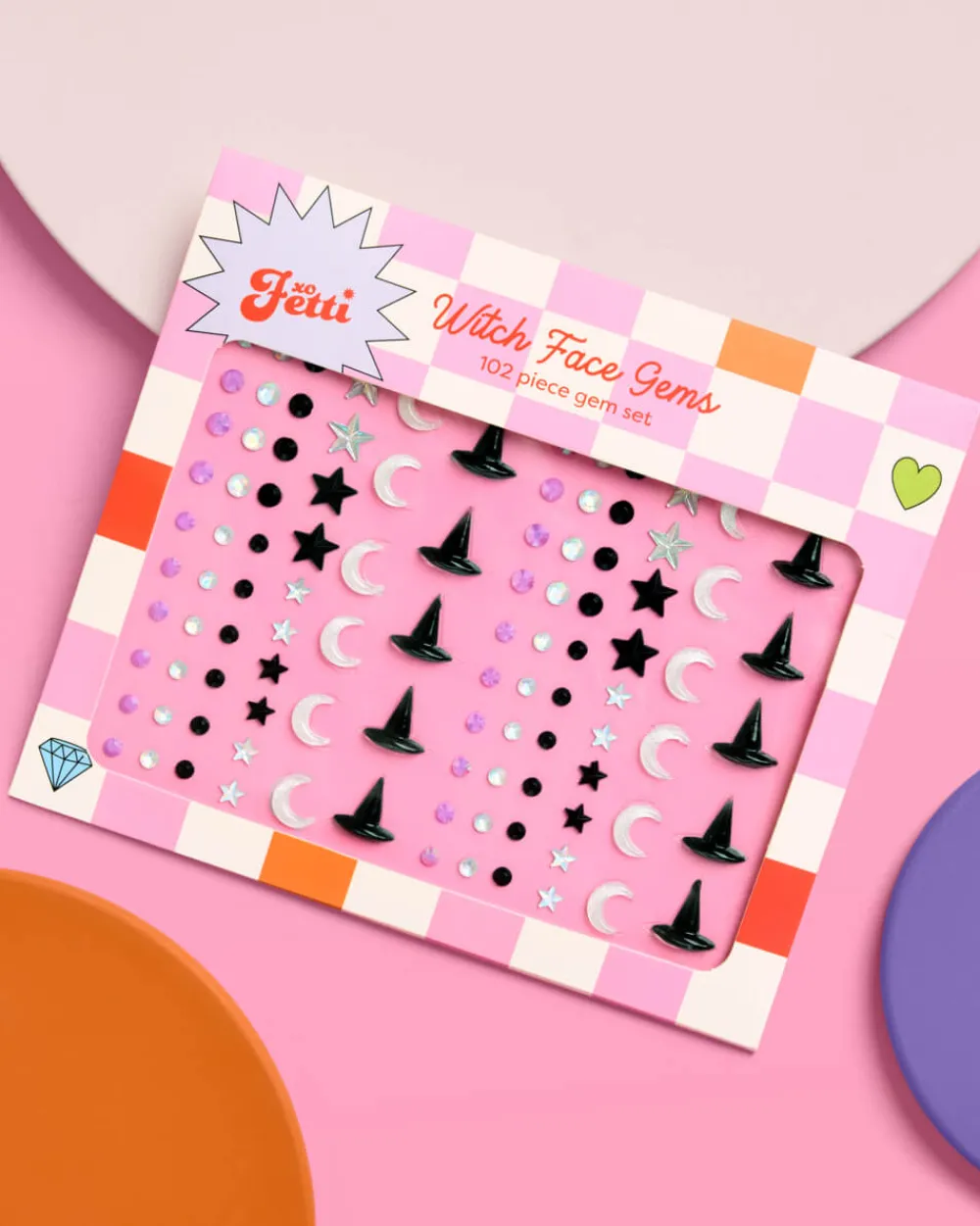 Online xo, Fetti Witch Face Gems - Halloween Gem Set