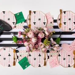 Hot Bonjour Fete Witch Hat & Broom Large Plates