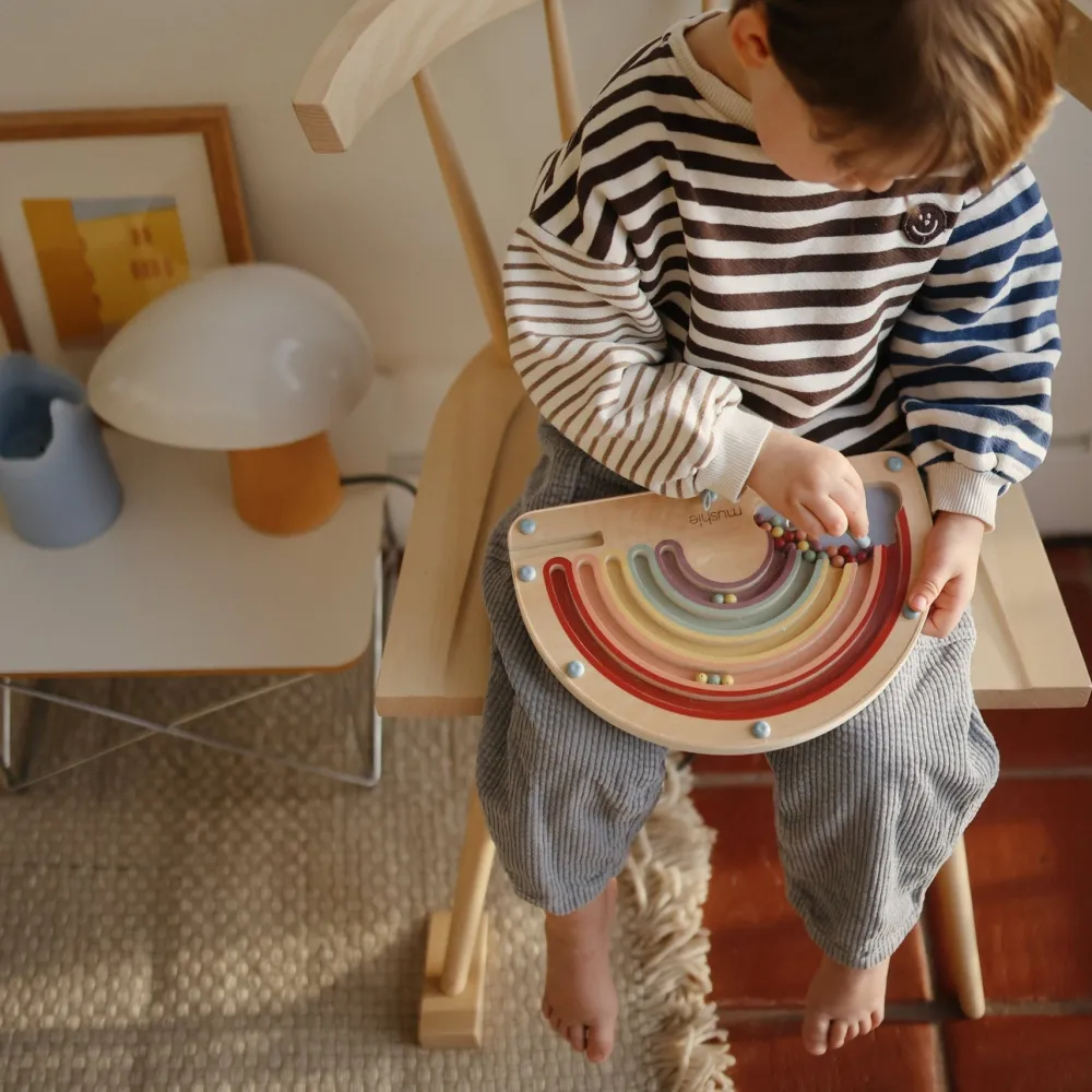 Online Mushie Wooden Magnetic Rainbow Maze