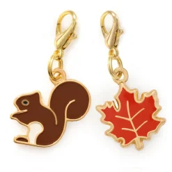 New The Foggy Dog Woodland Collar Charm Set