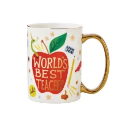 Clearance Rifle Paper Co. World's Best Teacher Porcelain Mug