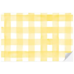 New Cami Monet Yellow Gingham Paper Placemats