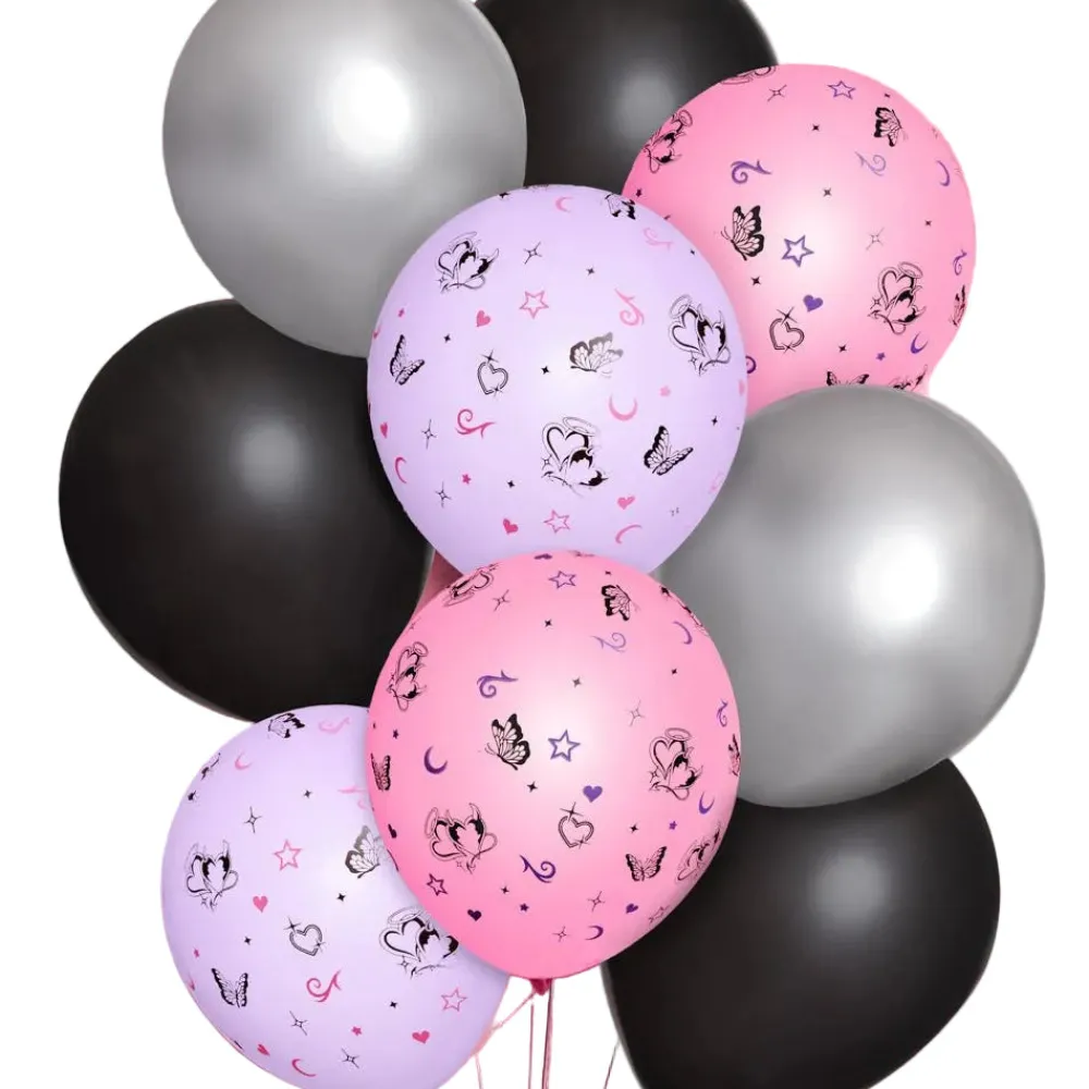 Outlet xo, Fetti Y2K Butterfly Latex Balloons